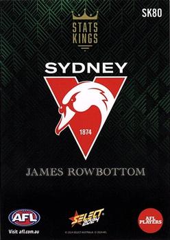 2024 Select AFL Footy Stars - Stats Kings #SK80 James Rowbottom Back